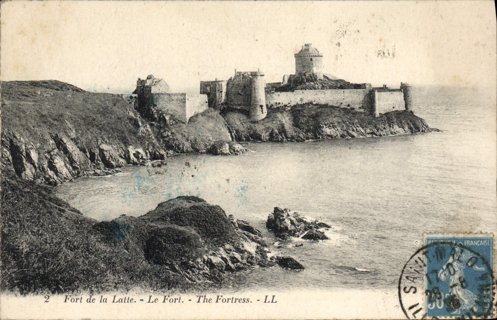 VINTAGE POSTCARD Strong of the Slat the Fort