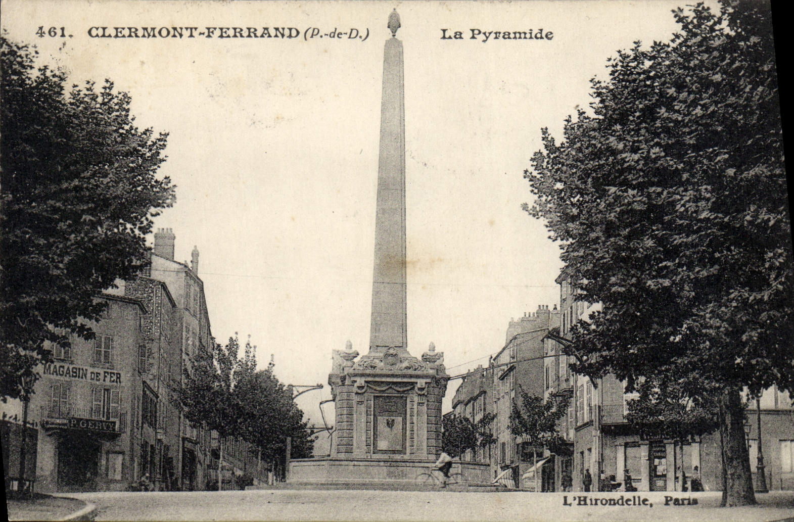 VINTAGE POSTCARD Clermont Ferrand the Pyramid Store of iron