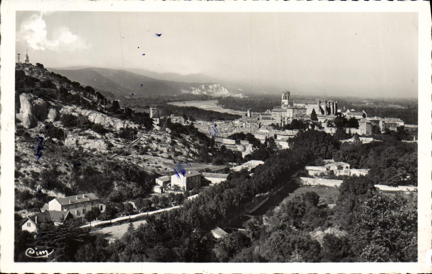 MODERN CARD Fish ponds On the Rhone Panoramic View