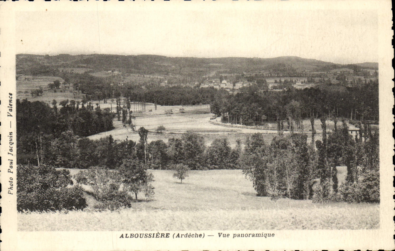 VINTAGE POSTCARD Alboussiere Panoramic View