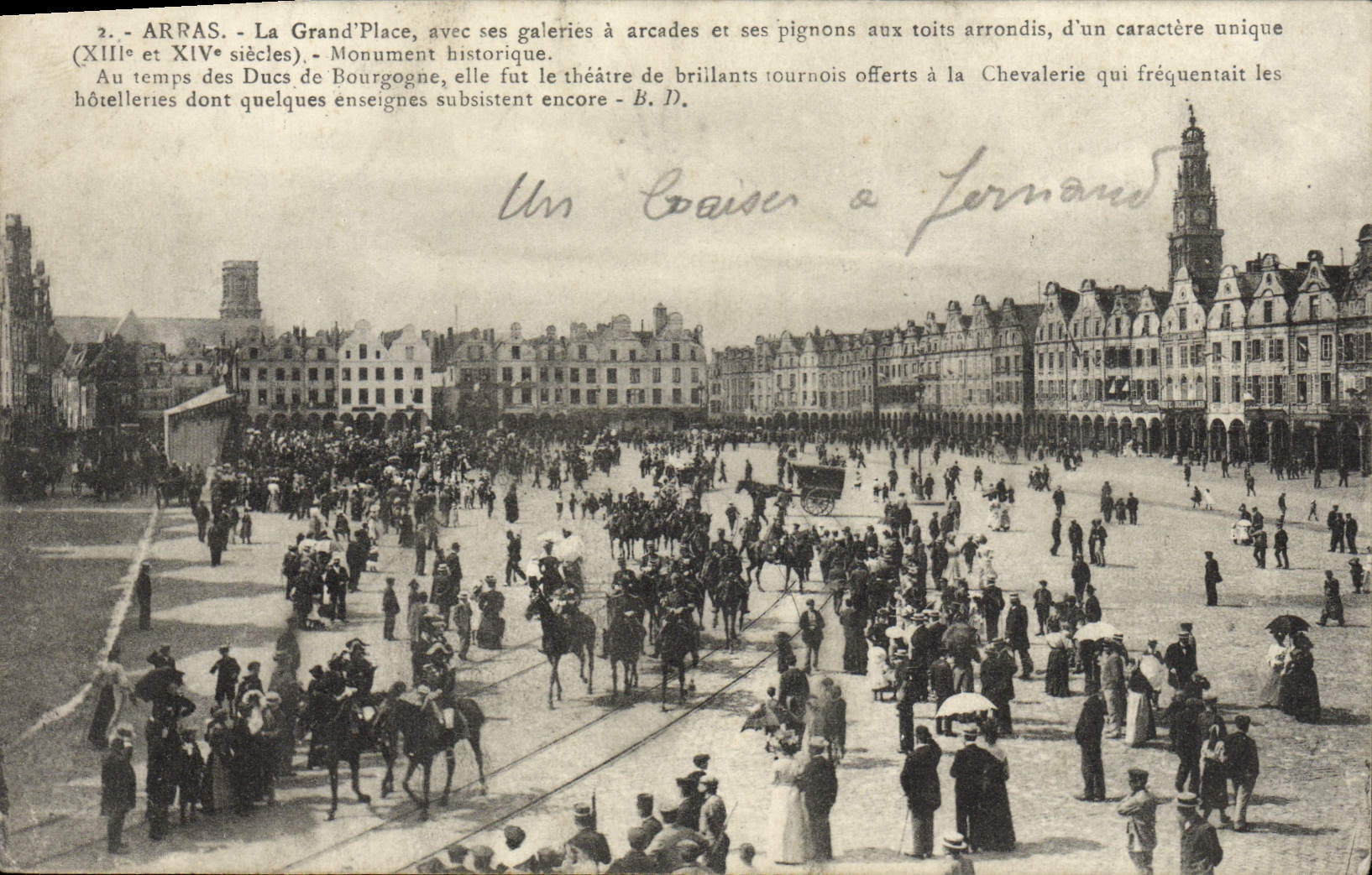 CPA Arras La Grand Place avec ses Galeries
