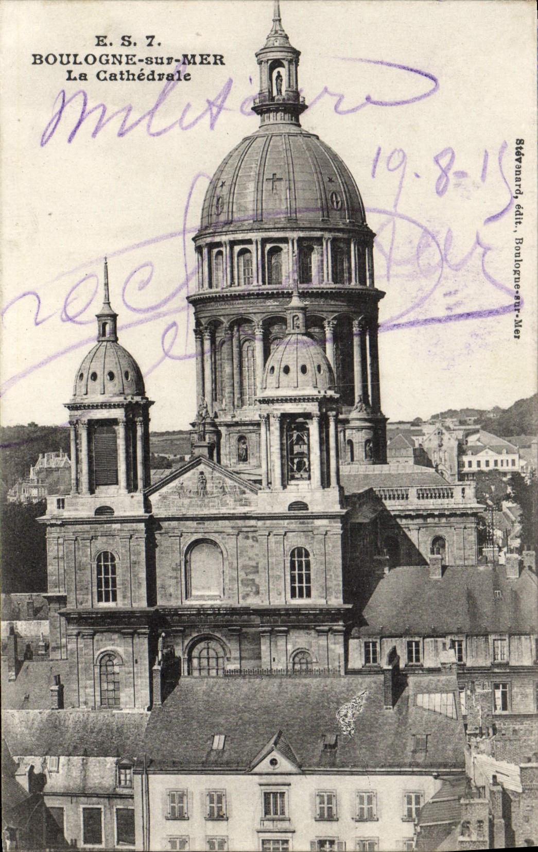 VINTAGE POSTCARD Boulogne On Sea the Cathedral