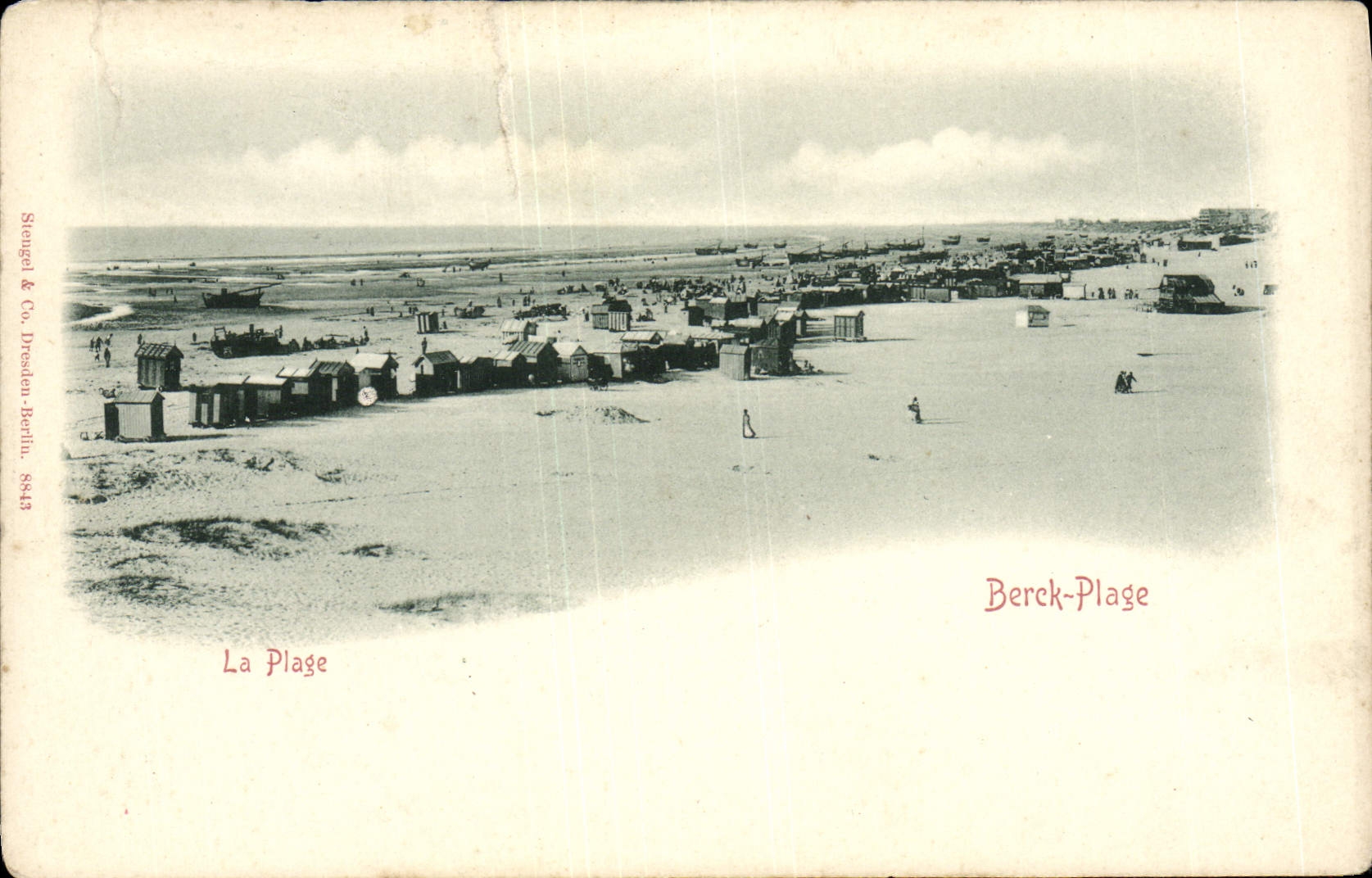 VINTAGE POSTCARD the Beach Berck Beach