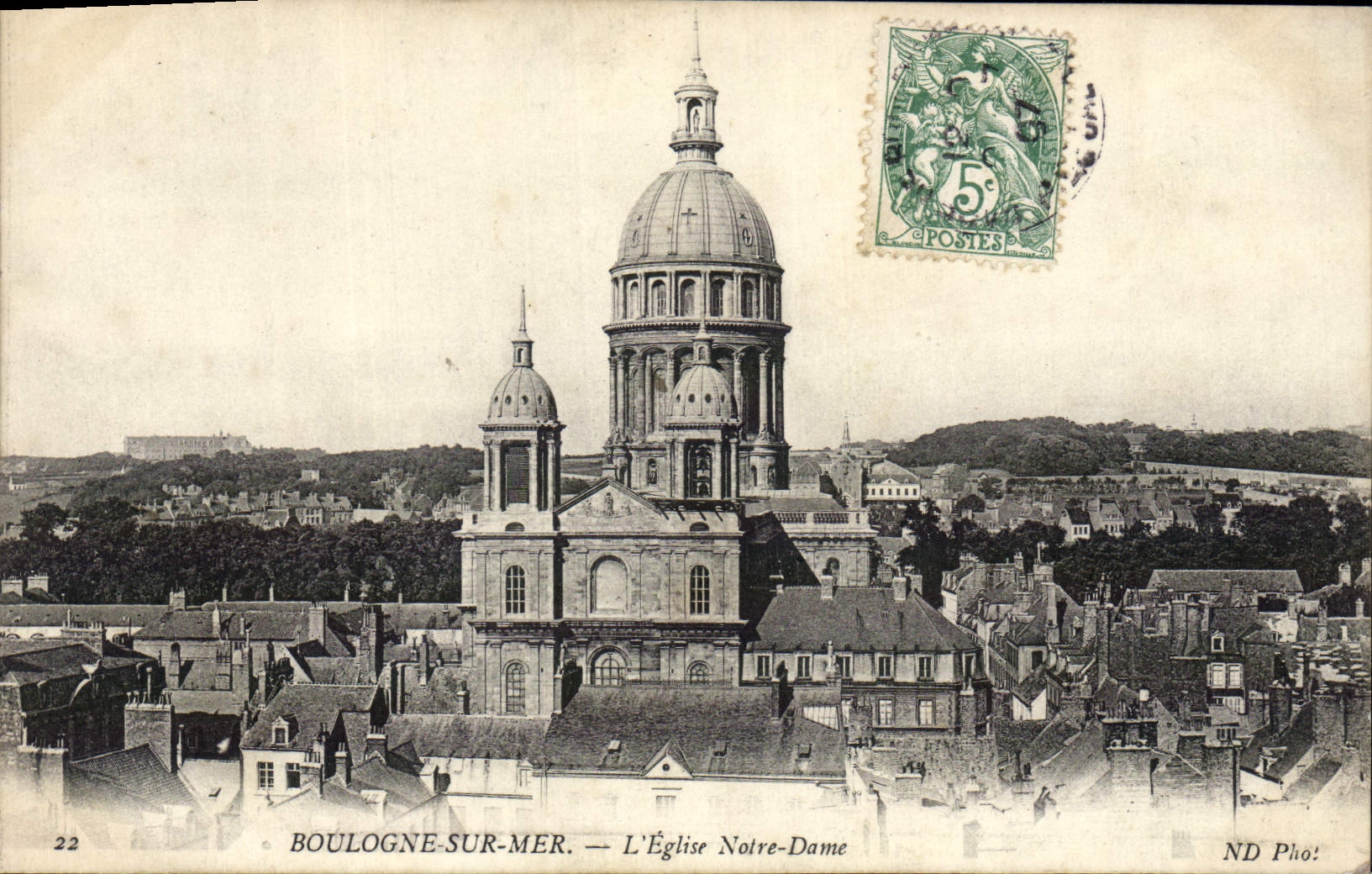 VINTAGE POSTCARD Boulogne On Sea the Notre Dame Church