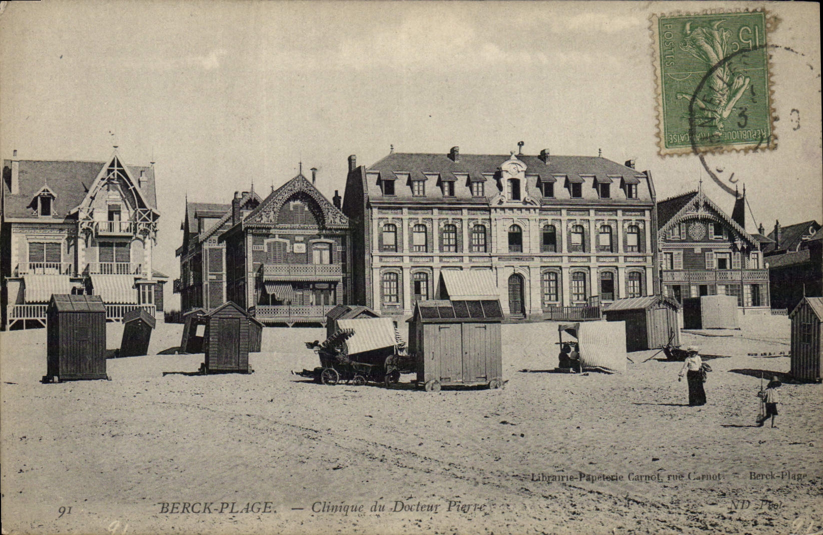 VINTAGE POSTCARD Clinical Berck Beach of Doctor Pierre