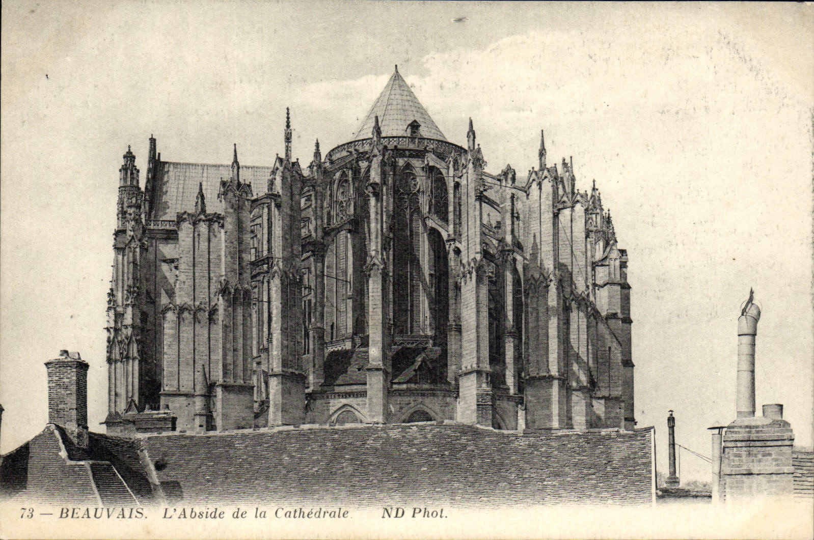 CPA Beauvais L'Abside de la Cathedrale