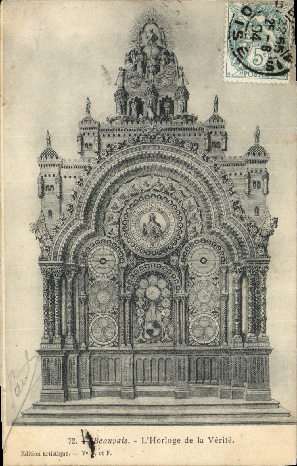 CPA Beauvais L'Horloge de la Verite