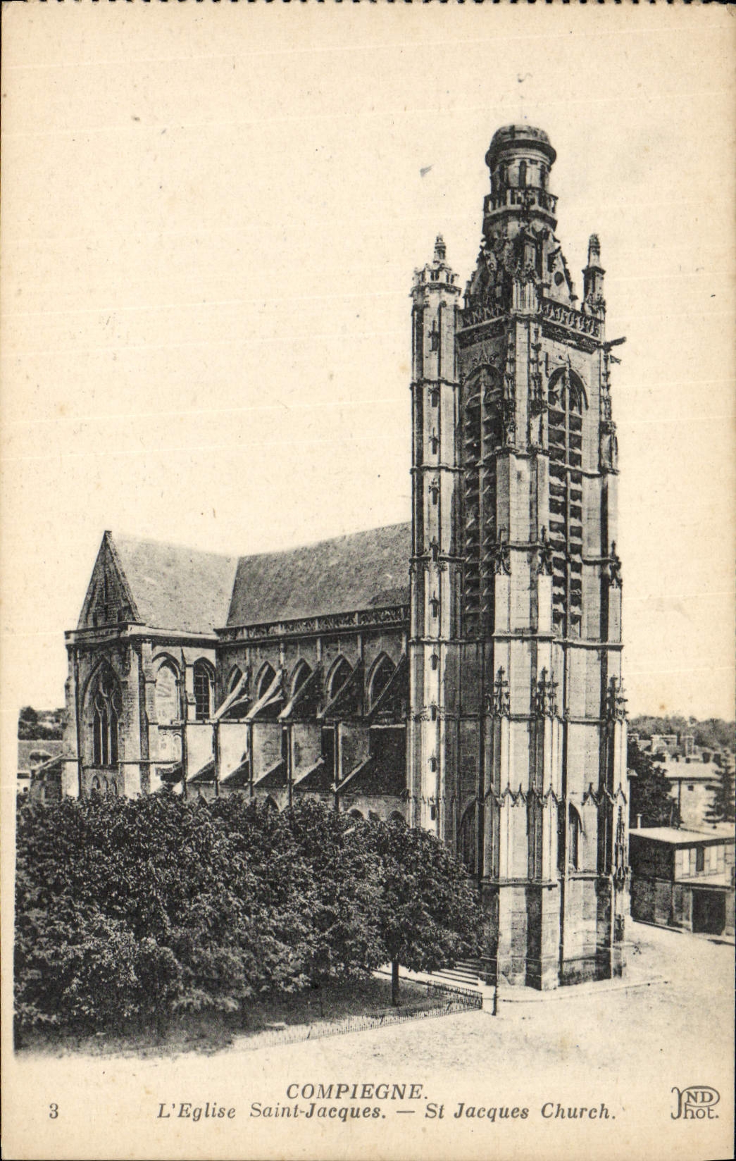 CPA Compiegne L'Eglise Saint Jacques 