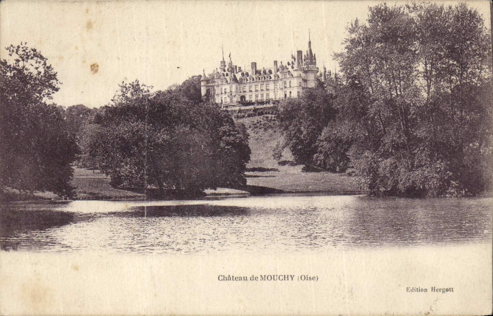 VINTAGE POSTCARD Castle of Mouchy