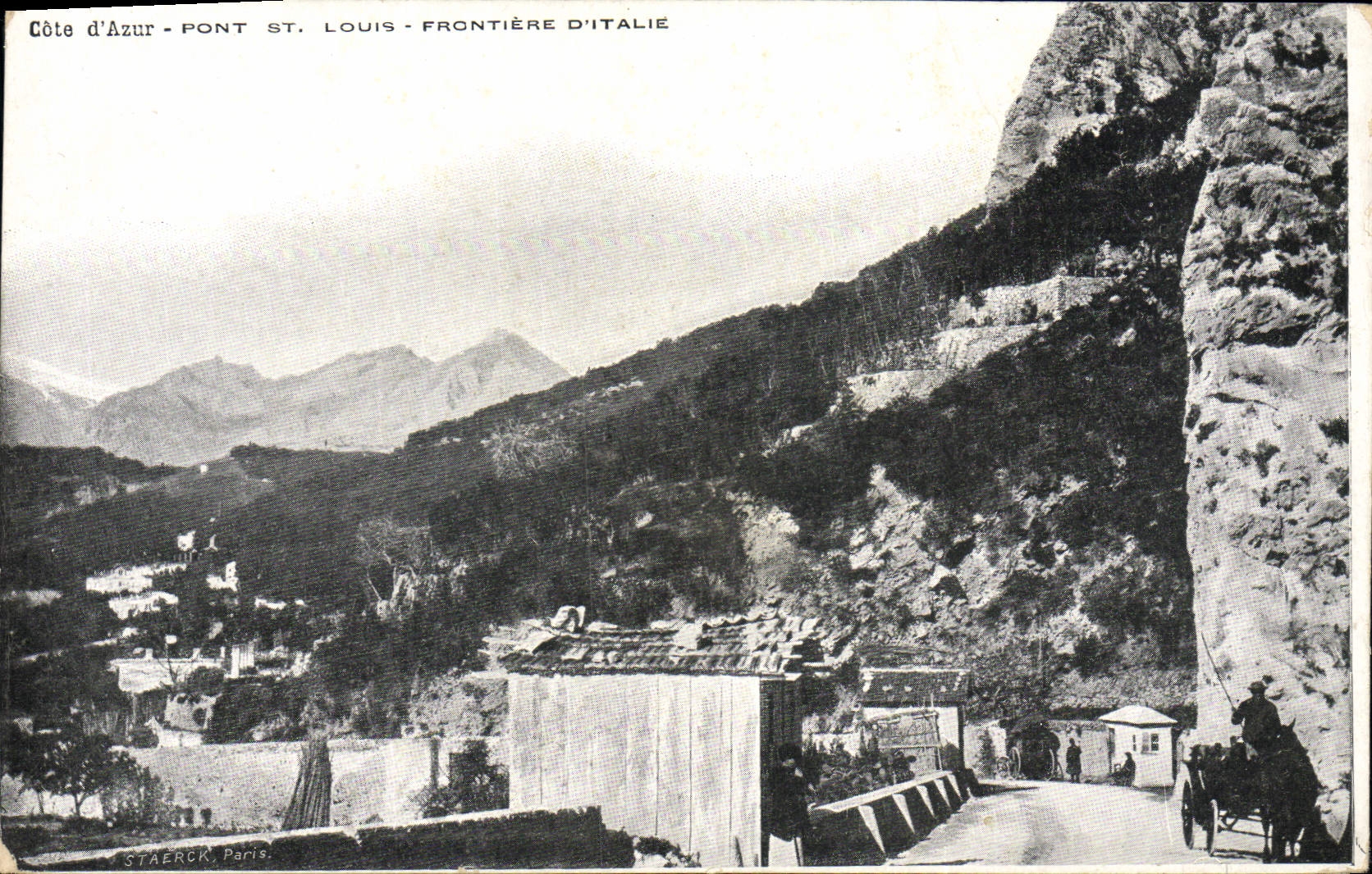 CPA Pont Saint Louis Frontiere D'Italie