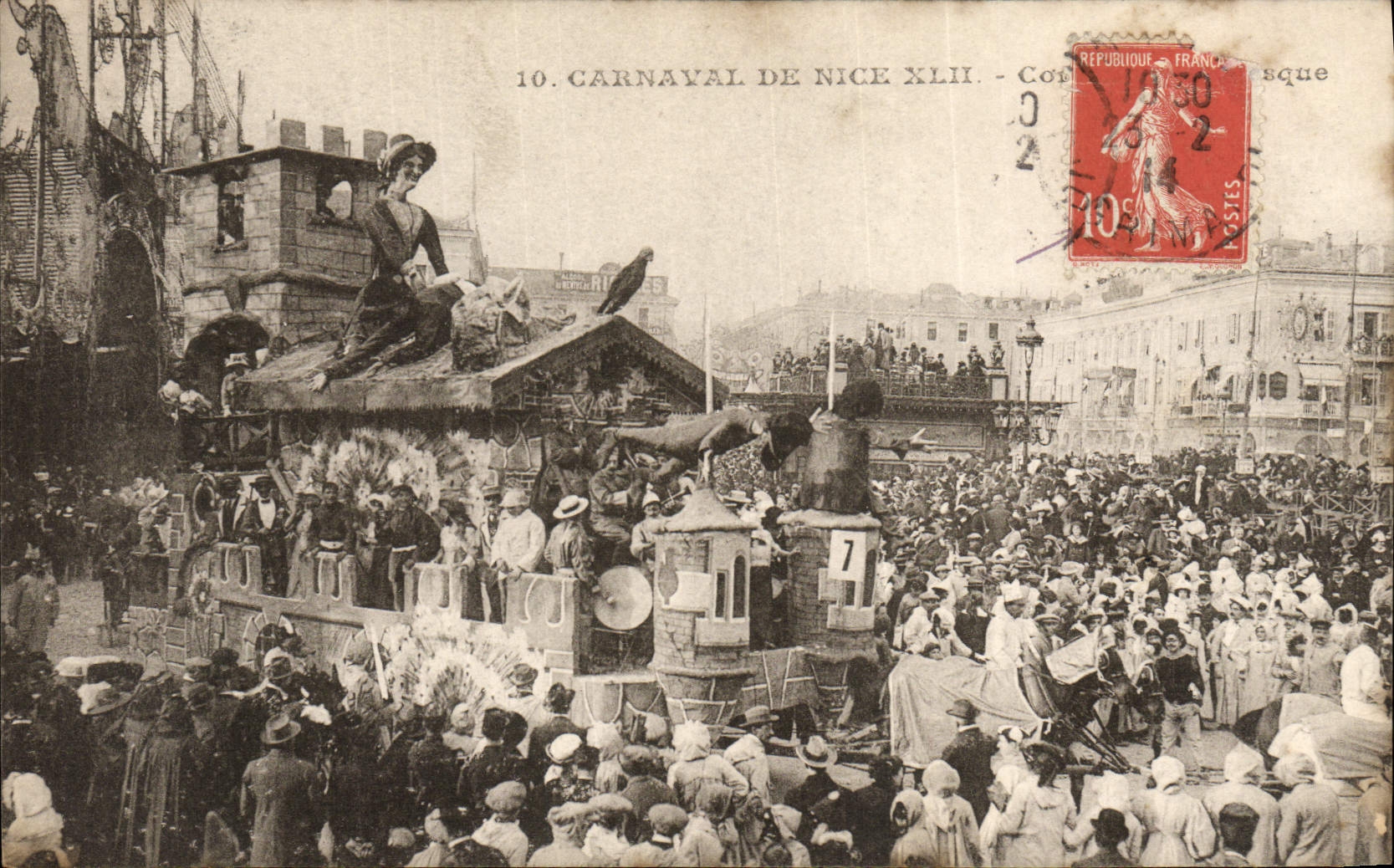 VINTAGE POSTCARD Carnival Of Nice XLII