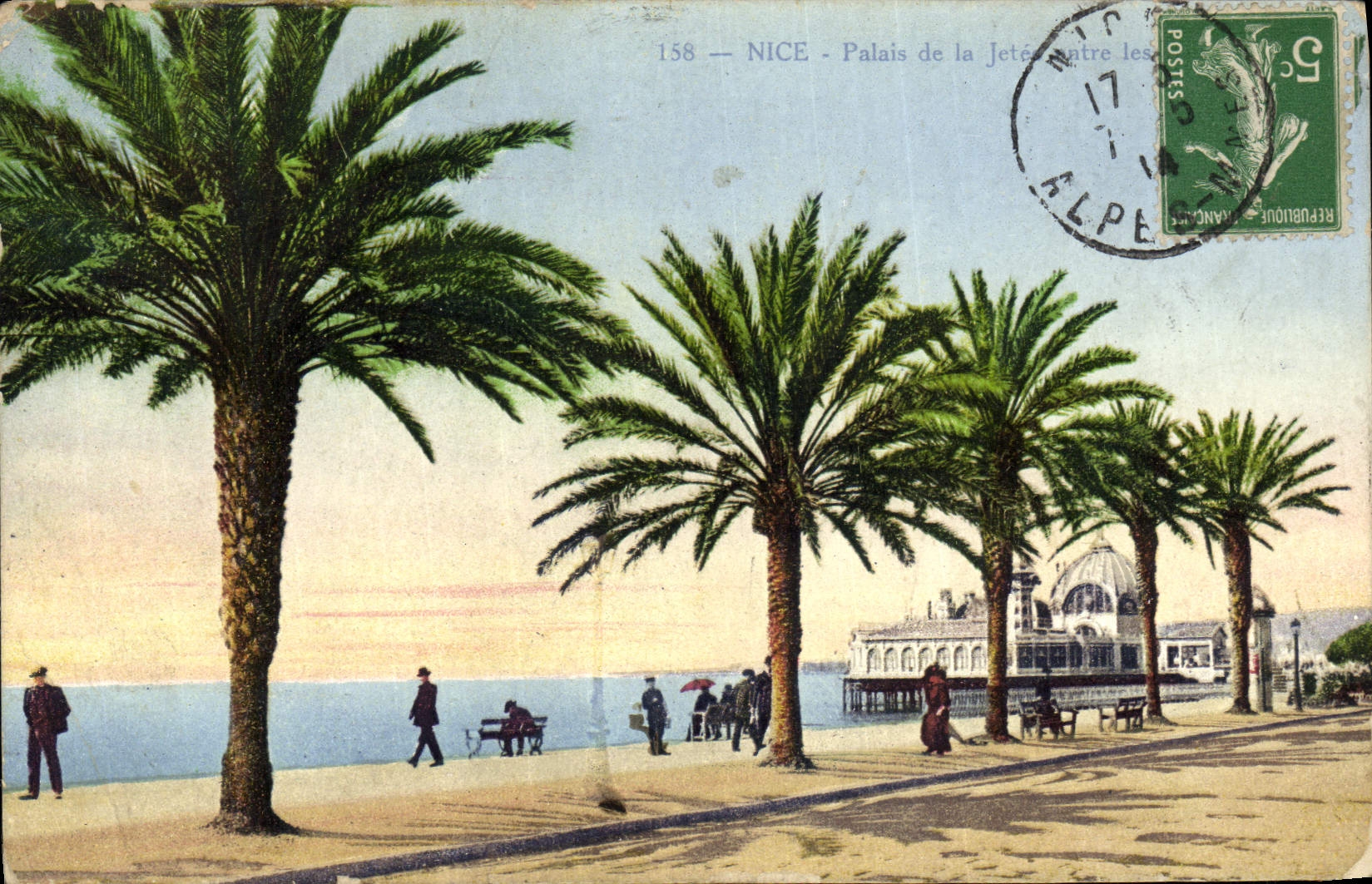 CPA Nice Palais de la Jetee