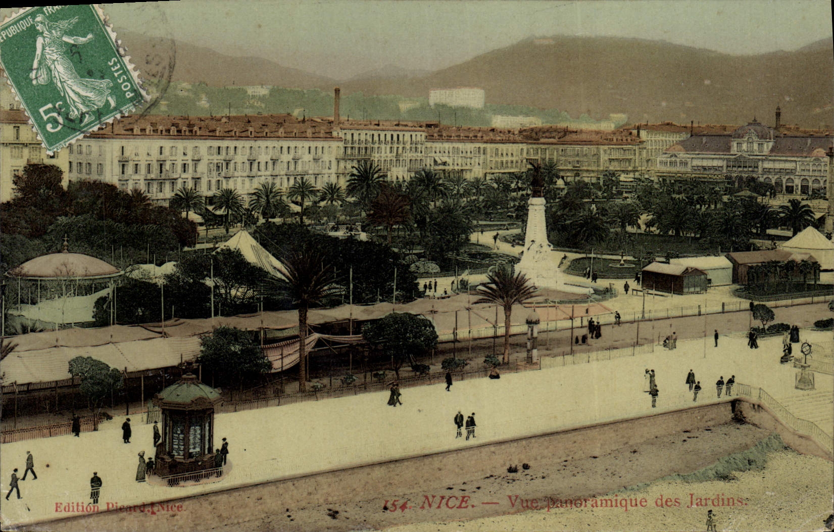 CPA Nice Vue Panoramique des Jardins