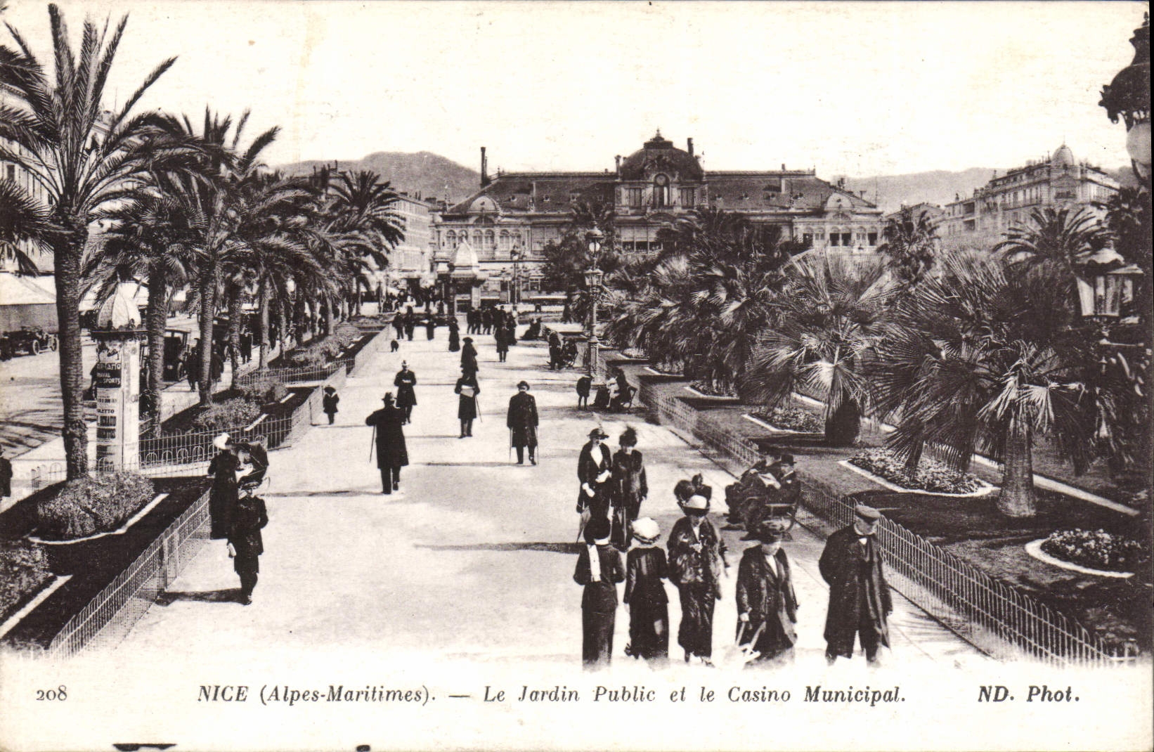 CPA Nice Le Jardin Public et le Casino Municipal