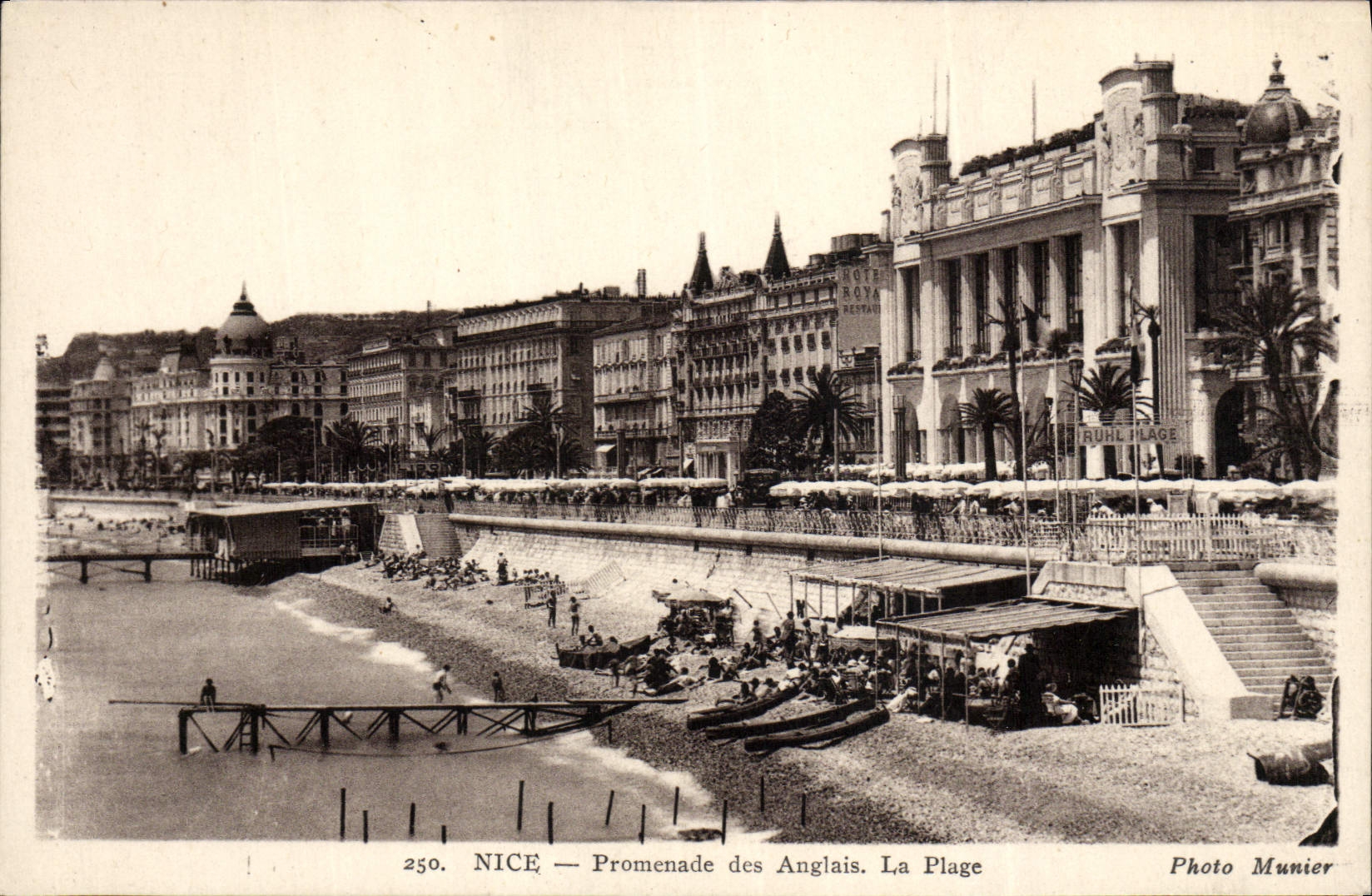 Caminata de la POSTAL de la VENDIMIA Niza del inglés la playa