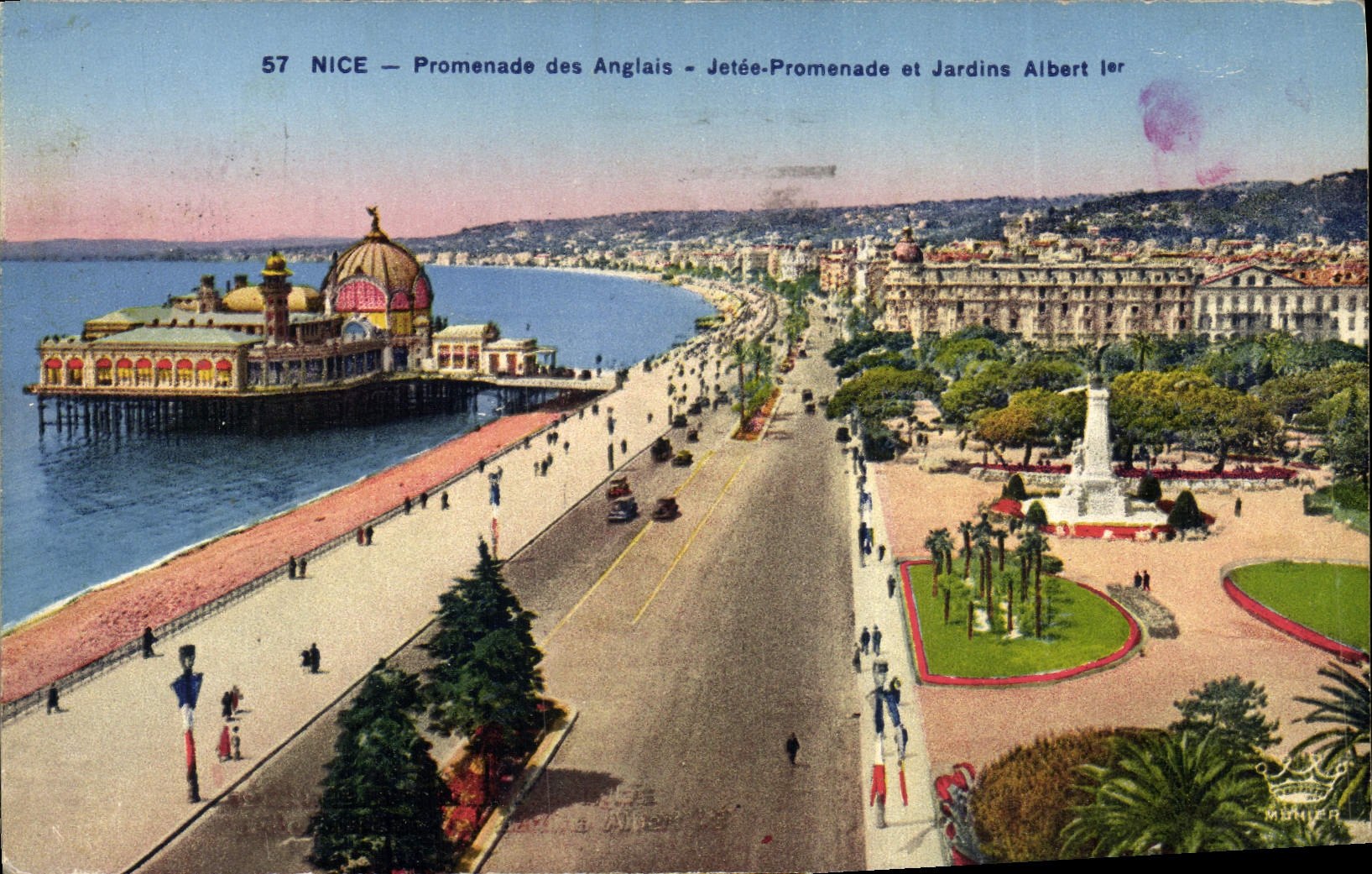 CPA Nice Promenade des Anglais Jetee Promenade et Jardins Albert 1er