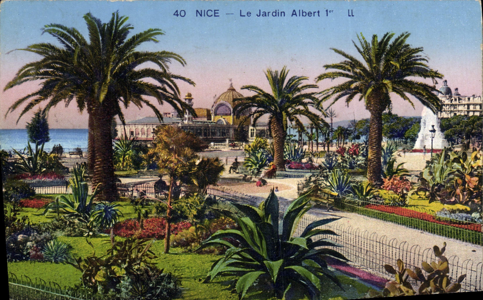 CPA Nice Le Jardin Albert 1er