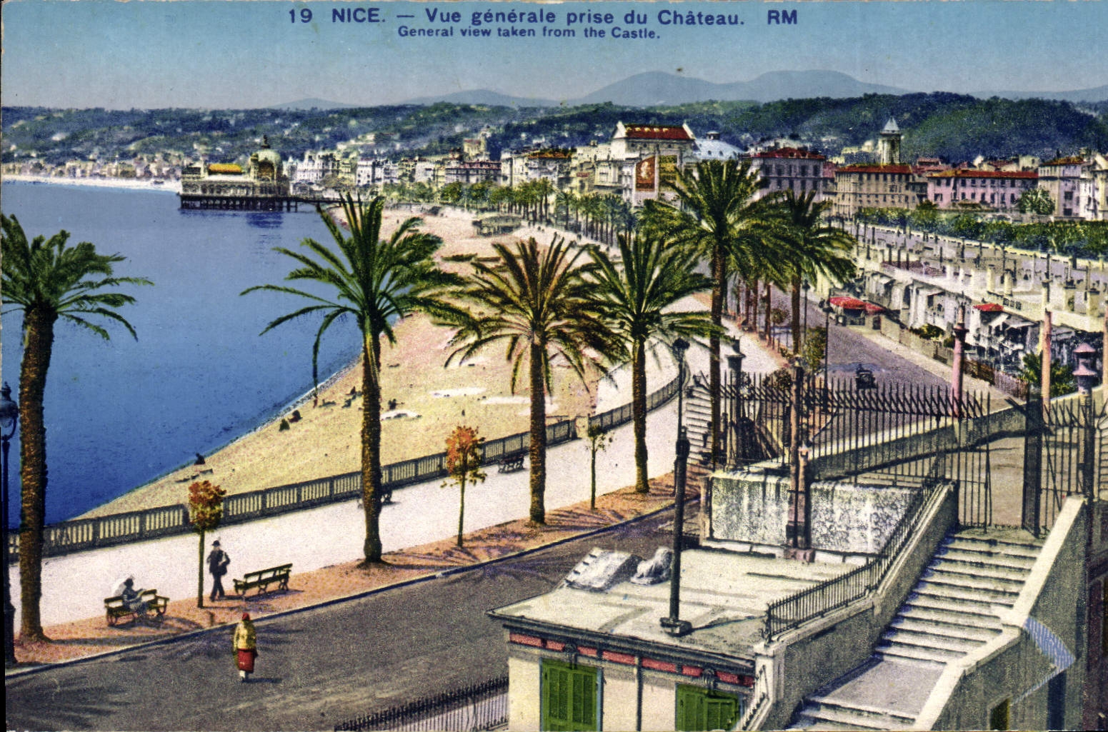 CPA Nice Vue Generale Prise du Chateau