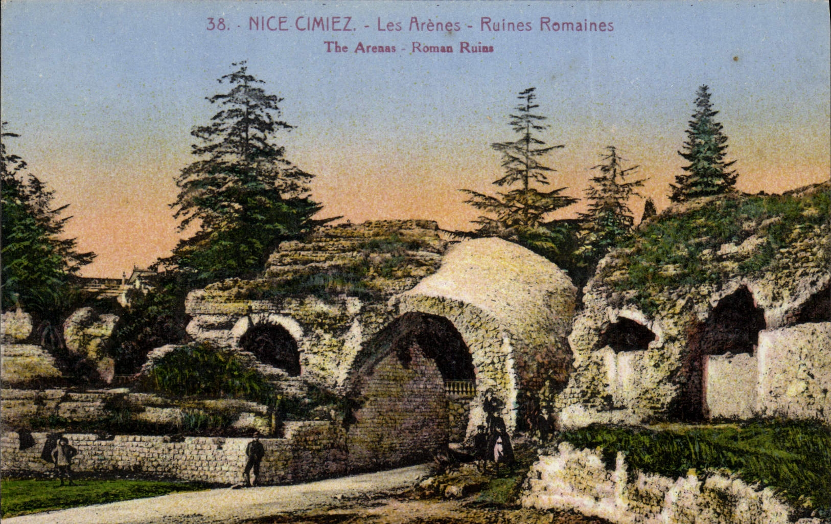 CPA Nice Cimiez Les Arenens Ruines Romaines