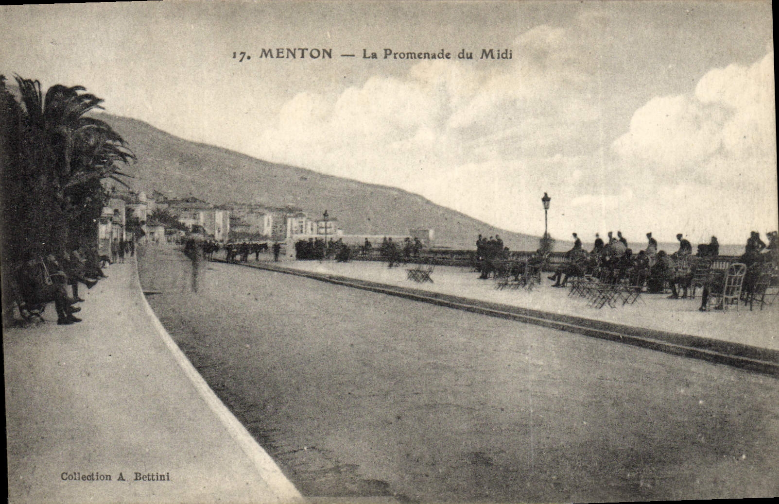 POSTAL de la VENDIMIA Menton la caminata del sur