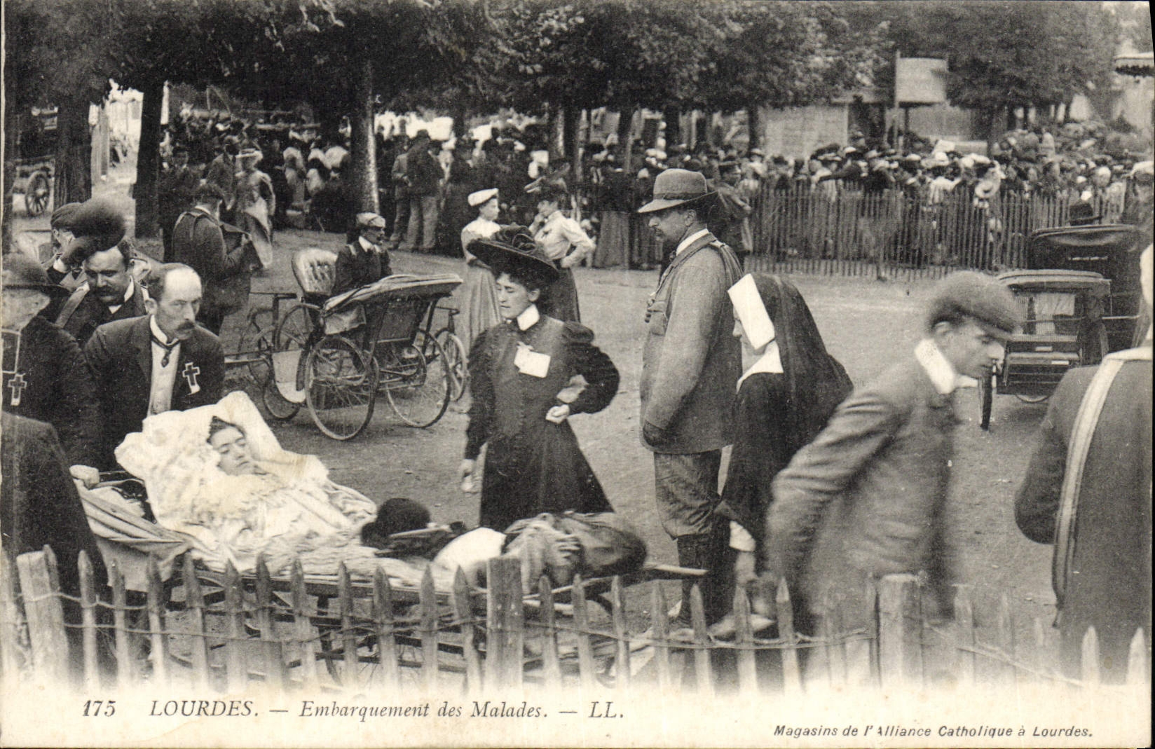 VINTAGE POSTCARD Heavy Loading of the Patients
