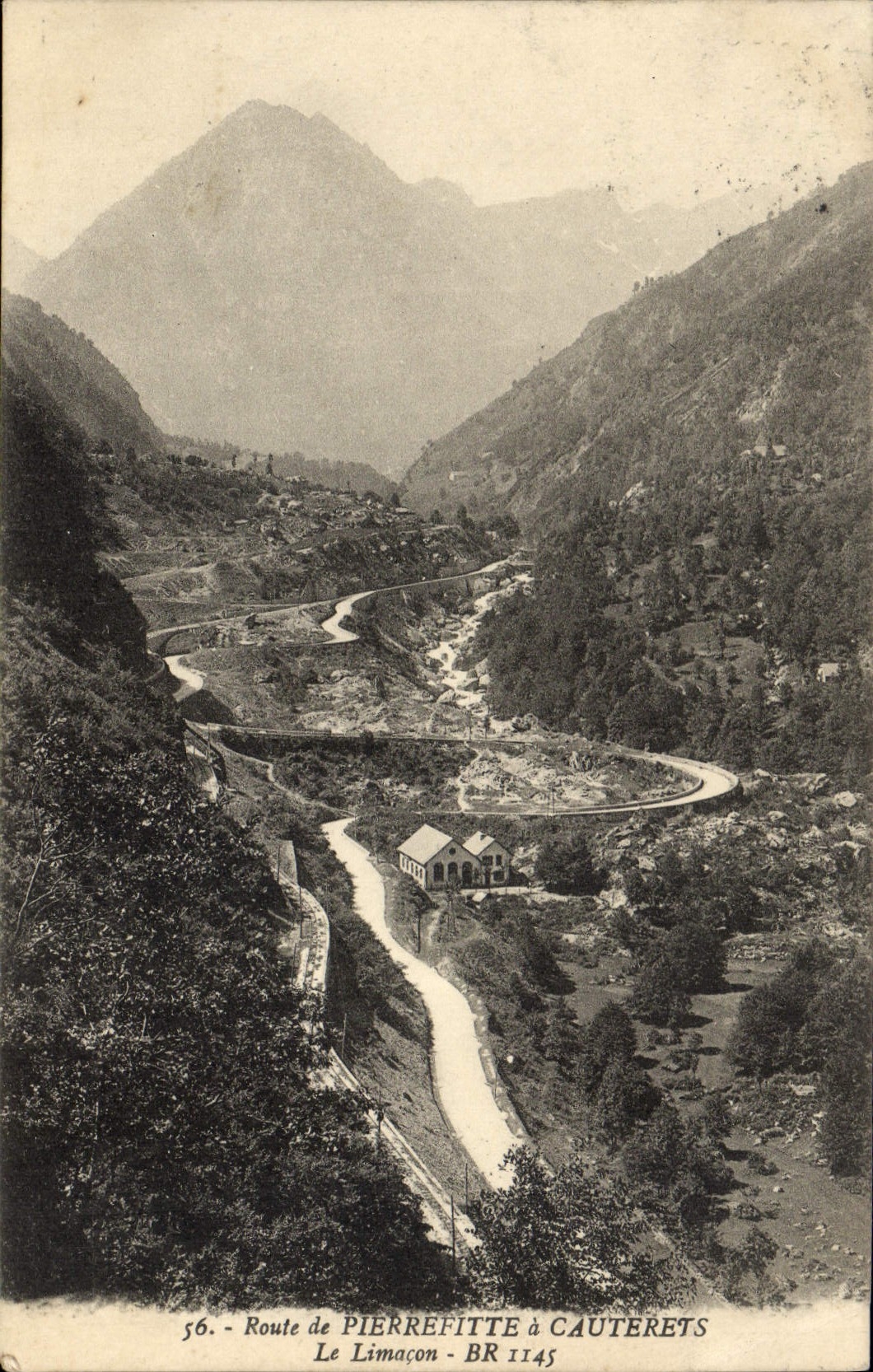 CPA Route de Pierrefitte a Cauterets Le Limacon