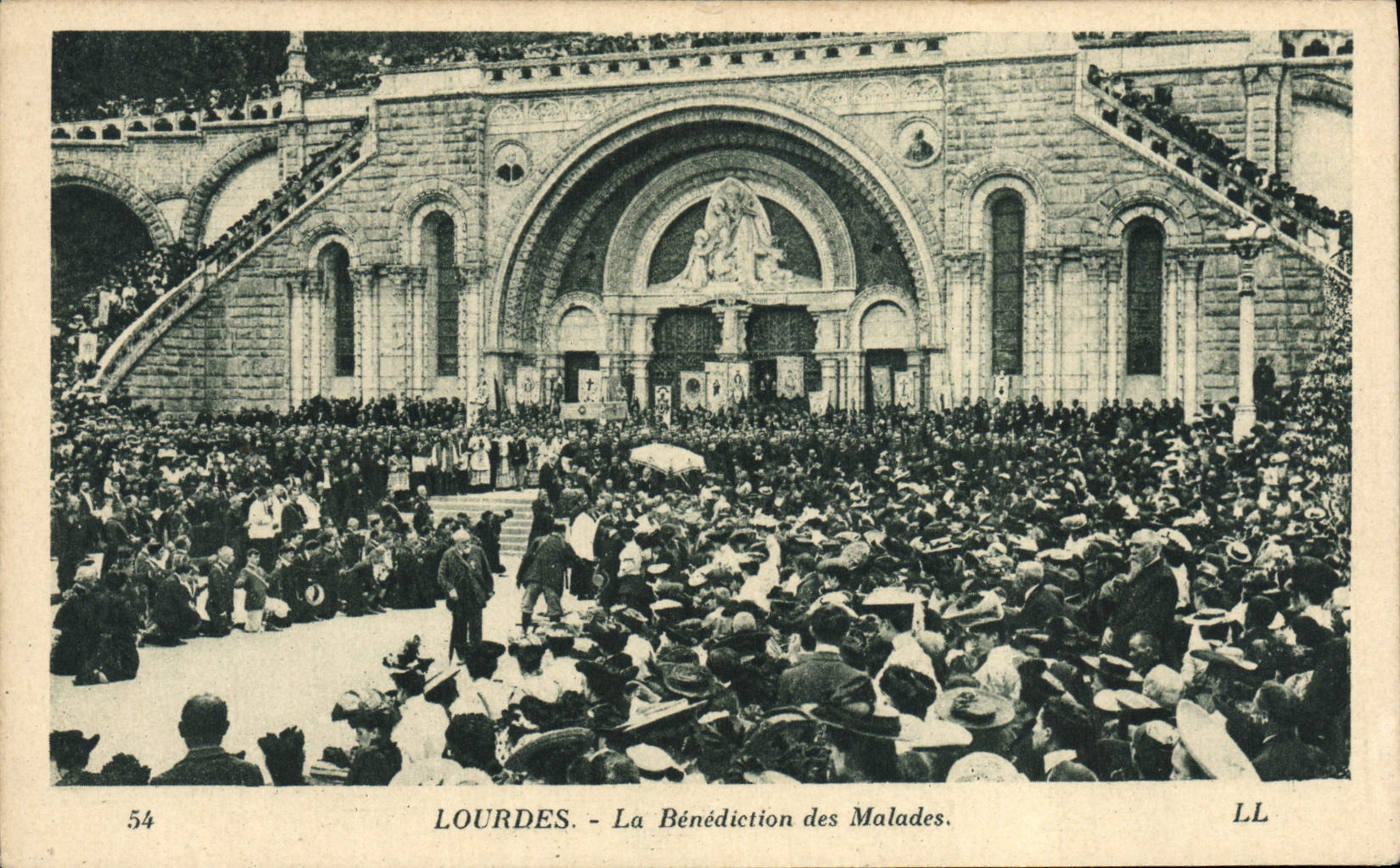 VINTAGE POSTCARD Heavy the Blessing of the Patients