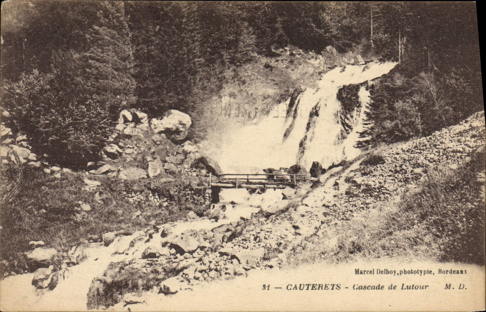 CPA Cauterets Cascade de Lutour