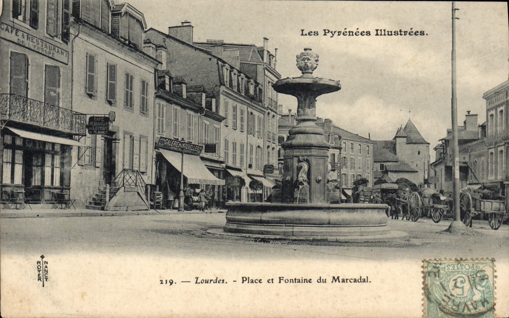 De la VENDIMIA de la POSTAL lugares Lourdes y fuente de Marcadal