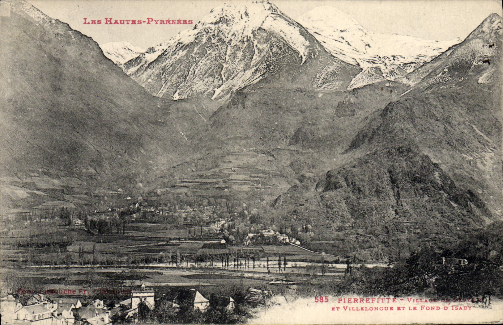 CPA Pierrefitte Village de Soulon et Villelongue et le fond d'Isaby