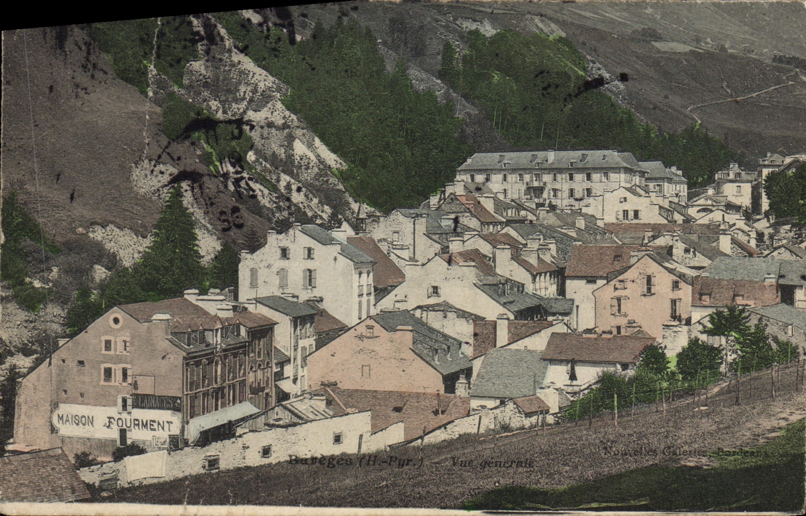 VINTAGE POSTCARD Bareges View