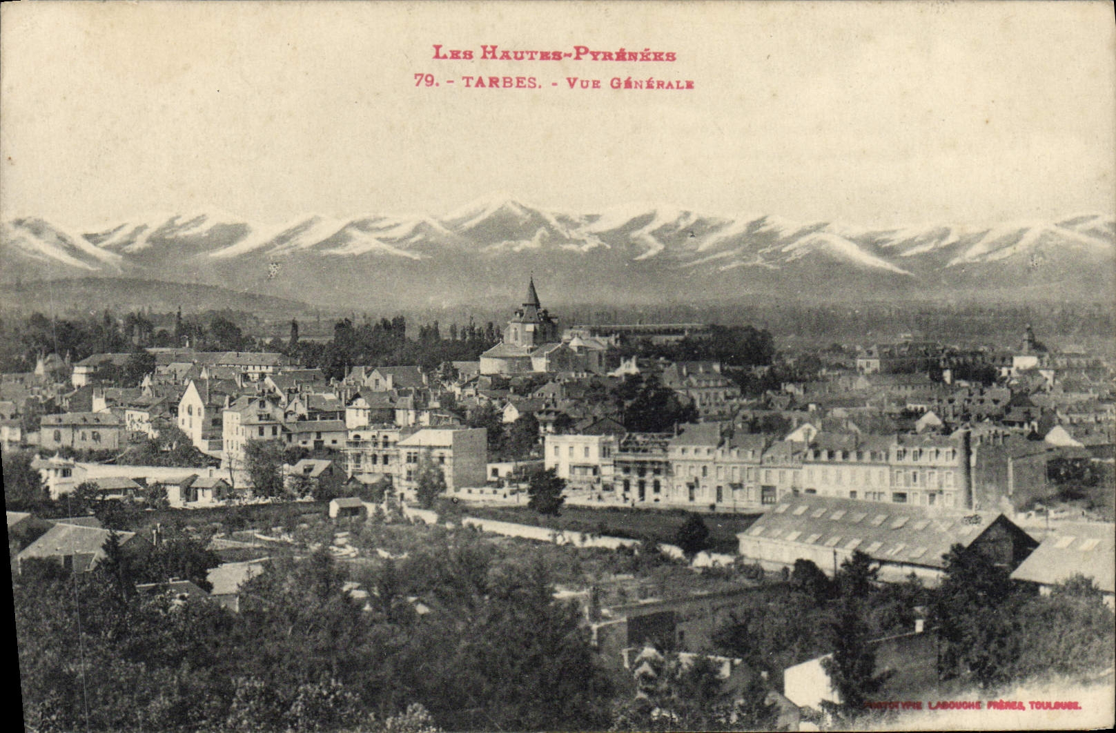 CPA Tarbes Vue Generale