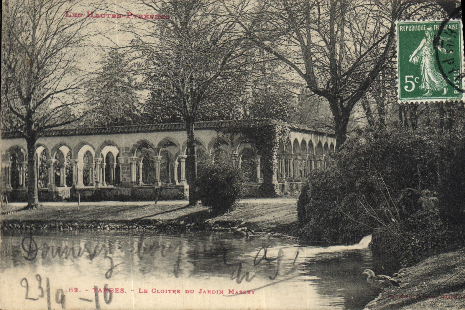 CPA Tarbes Le Cloitre Du Jardin Massey