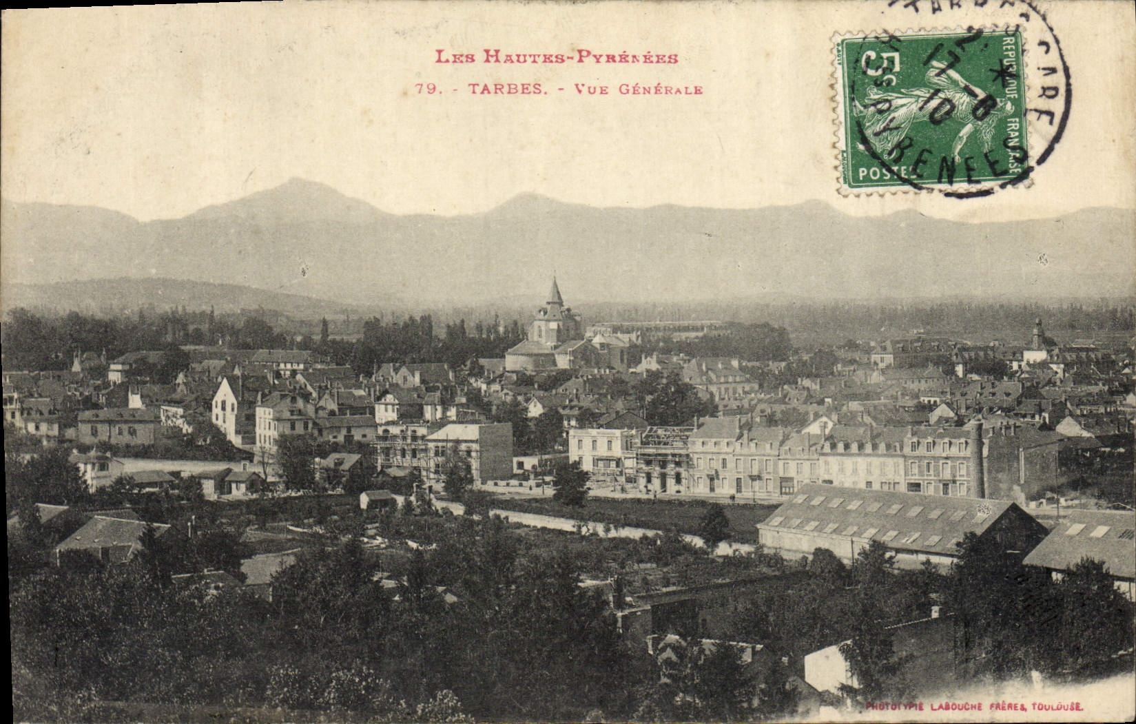 CPA Tarbes Vue Generale