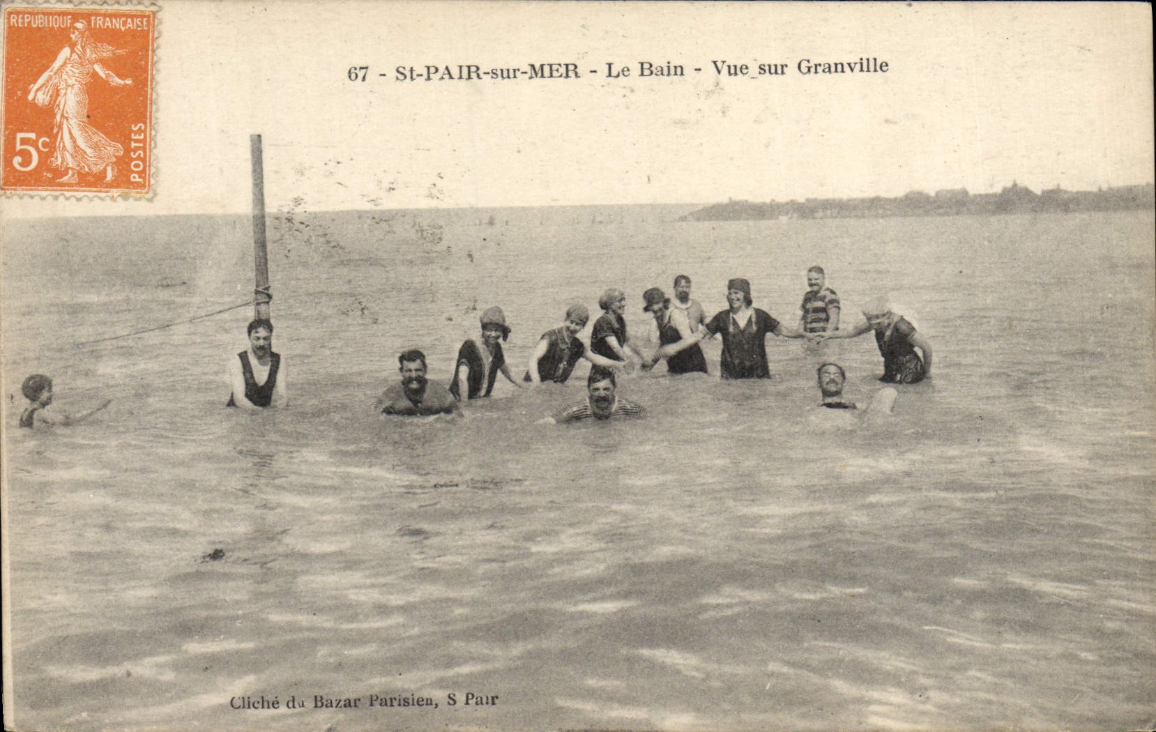 VINTAGE POSTCARD Even St on the Bath Seen On Granville