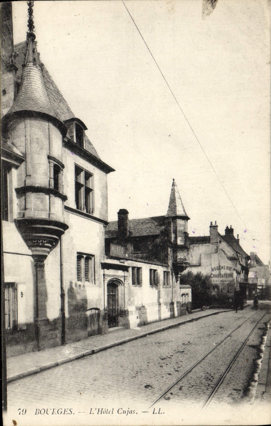 POSTAL Bourges de la VENDIMIA el hotel de Cujas