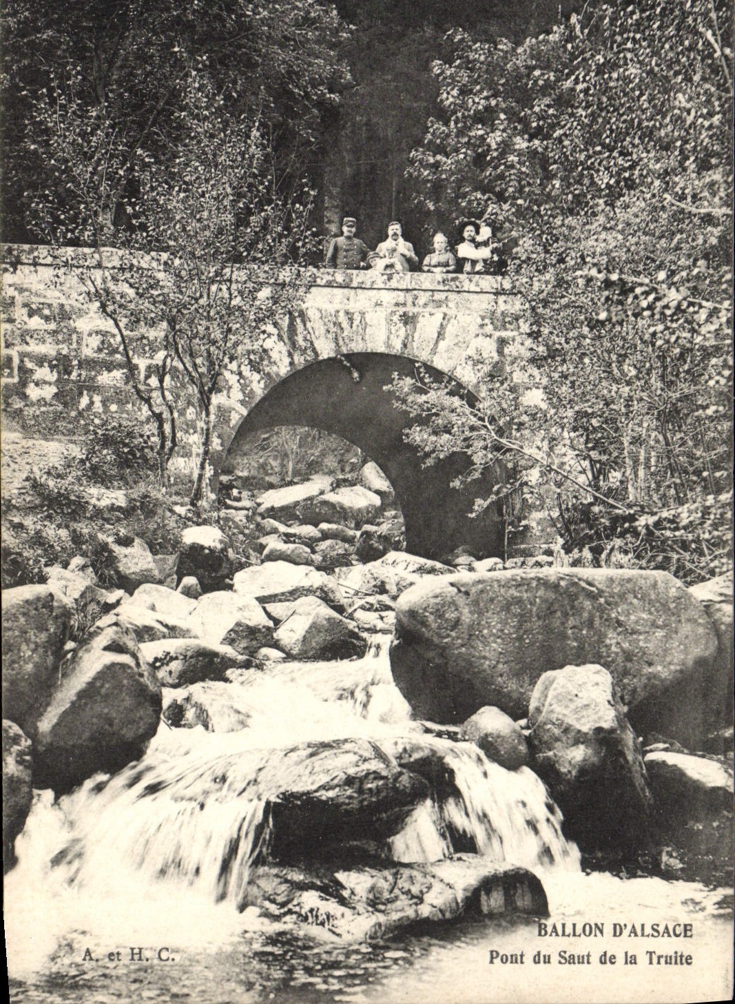 CPA Ballon d'Alsace Pont du saut de la truite 