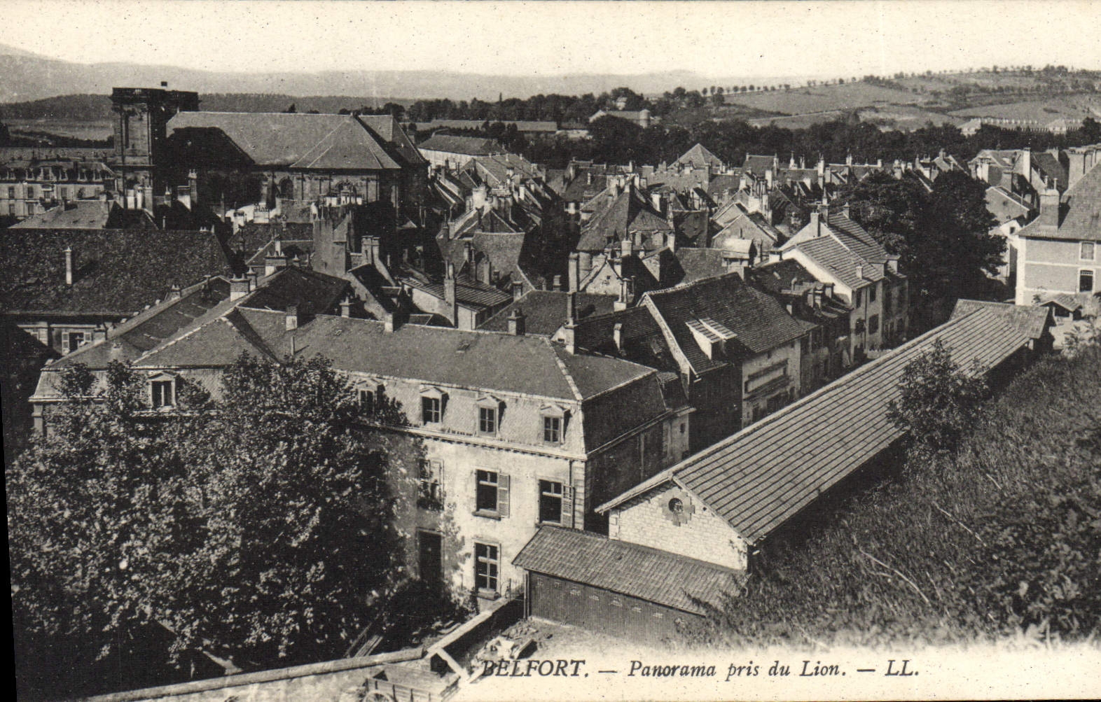 CPA Belfort Panorama Pris du Lion