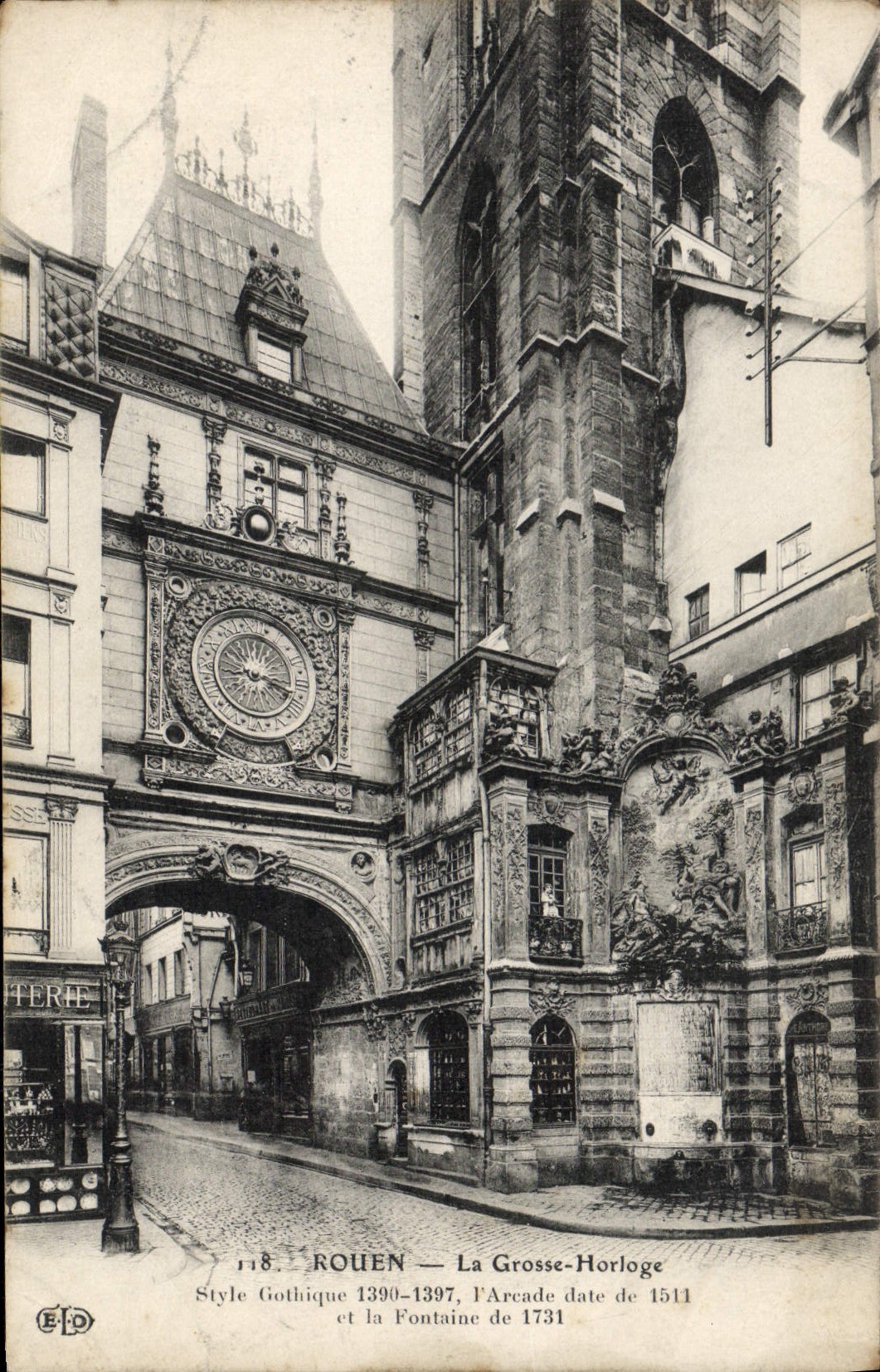 CPA Rouen La Grosse Horloge