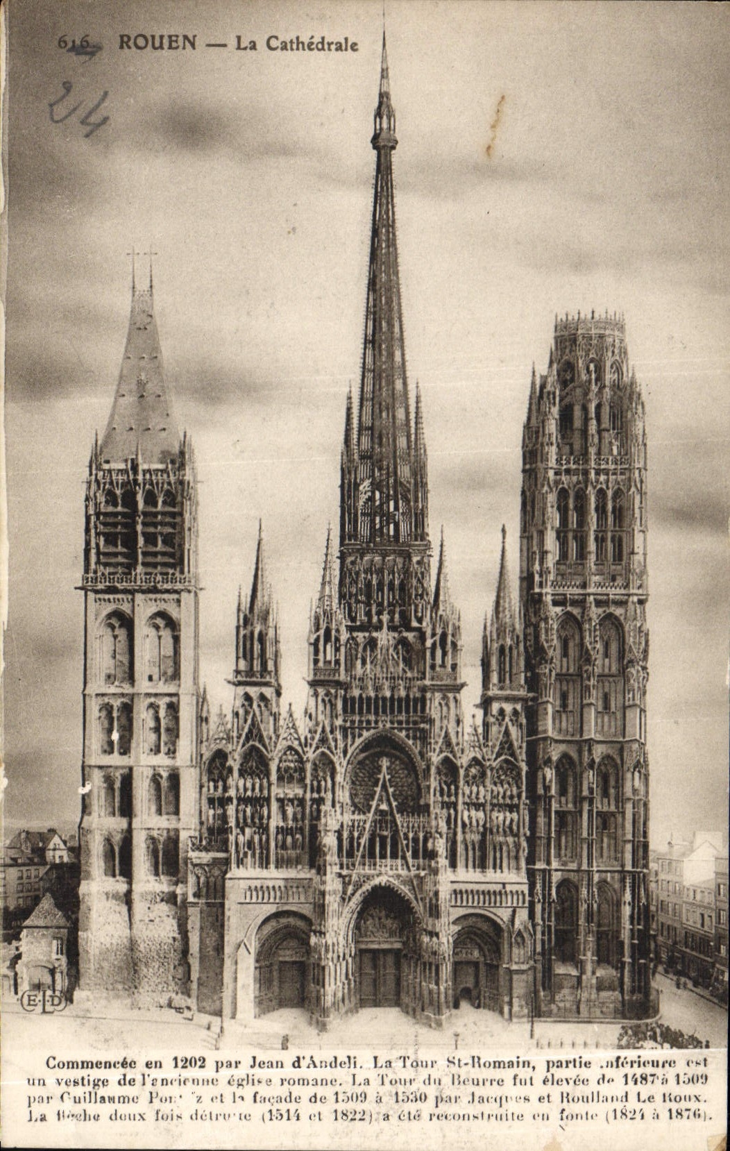 CPA Rouen La Cathedrale