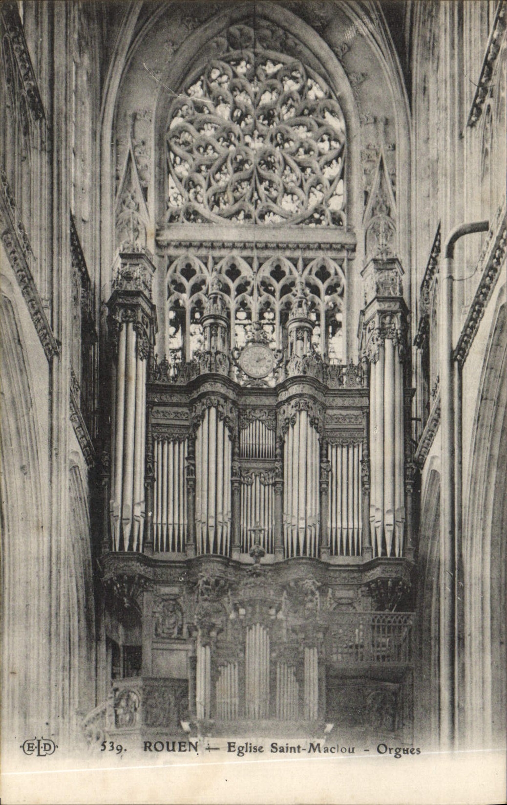 CPA Rouen Eglise Saint Maclou Orgues
