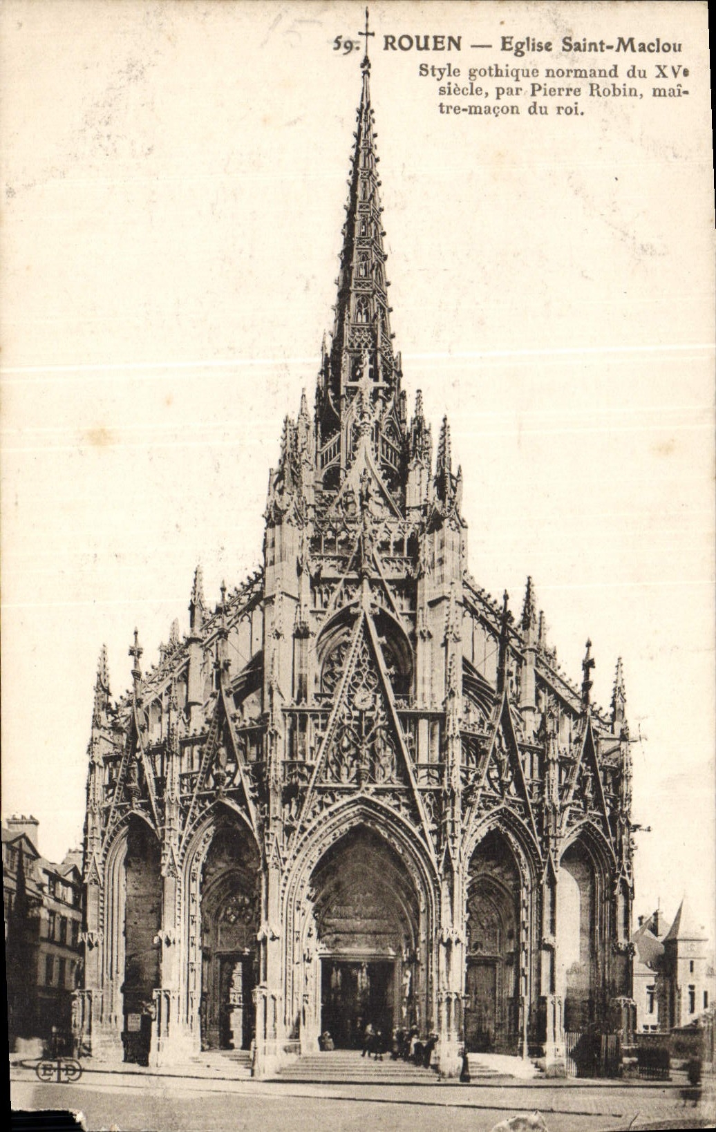 CPA Rouen Eglise Saint Maclou