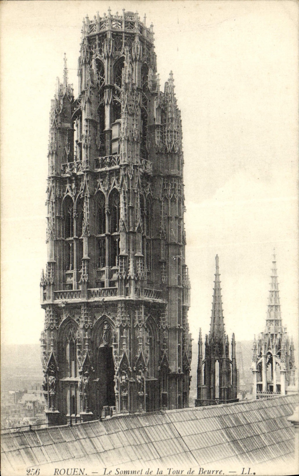 VINTAGE POSTCARD Rouen the Summit of the Butter Tower