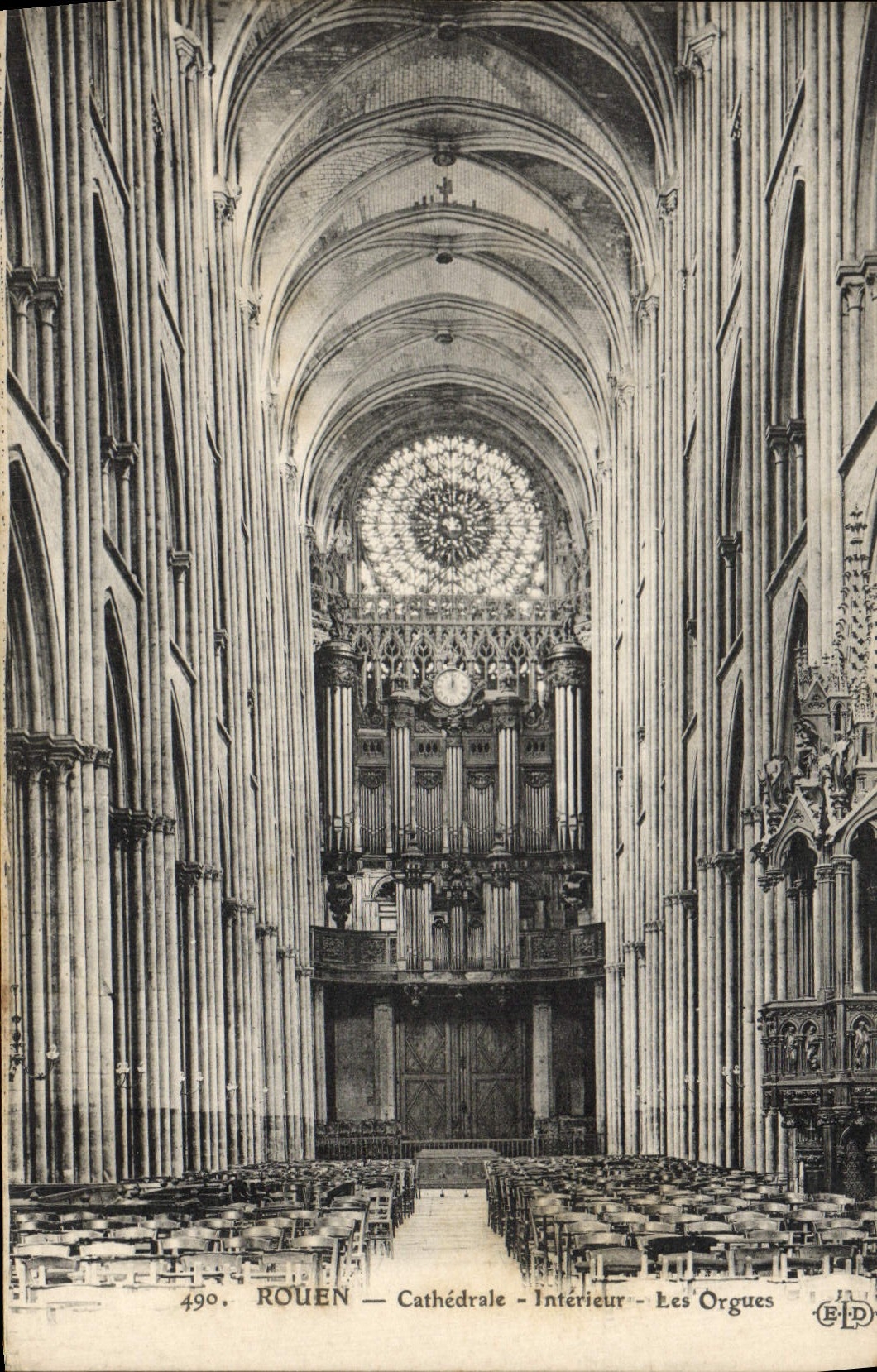 CPA Rouen Cathedrale Interieur Les orgues