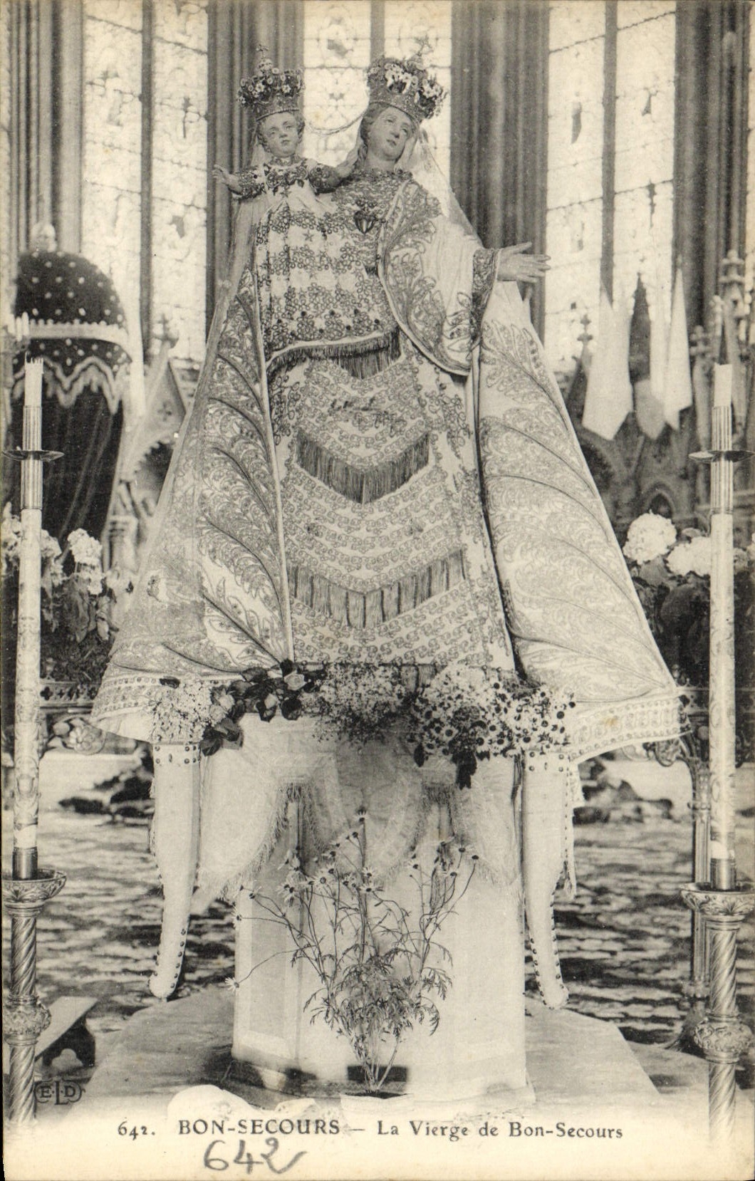 VINTAGE POSTCARD Good Help the Virgin of Good Help