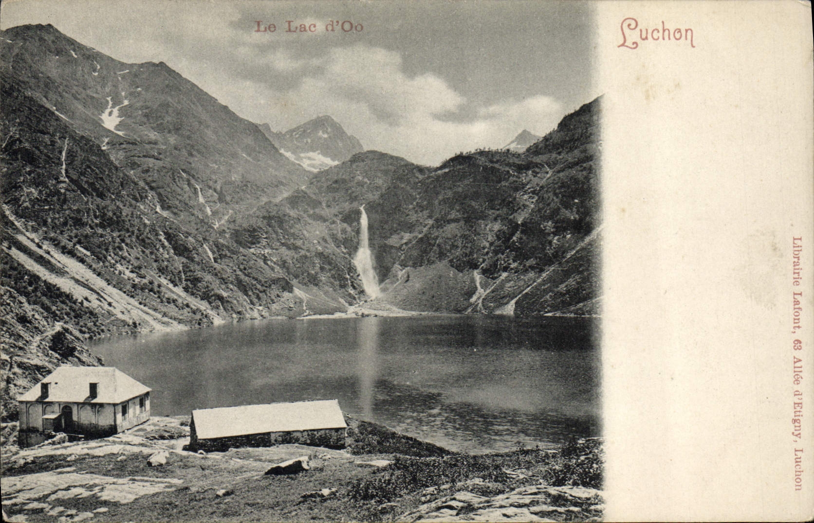 VINTAGE POSTCARD Luchon the Lake