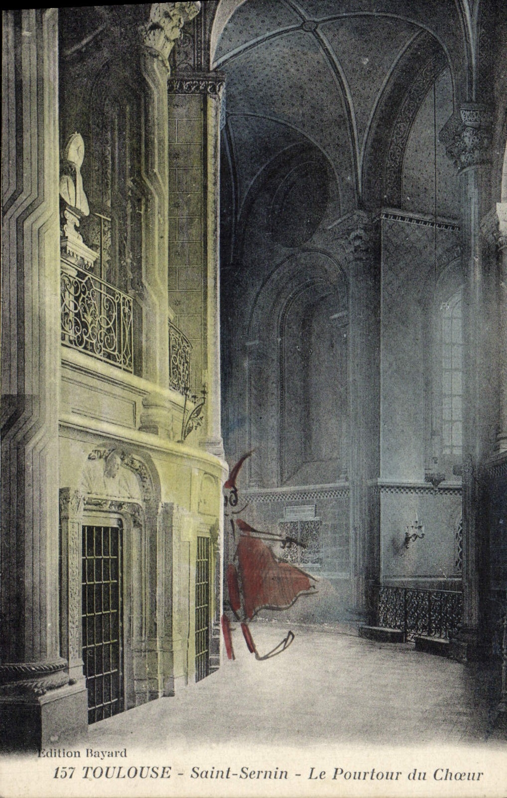 VINTAGE POSTCARD Holy Toulouse Sernin Circumference of the Chorus