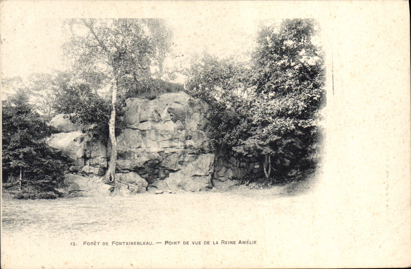 CPA Foret De Fontainebleau Point De vue De La Reine Amelie