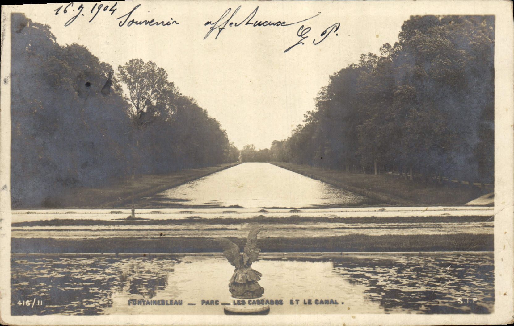 CPA Fontainebleau Pasc Les Cascades et le canal