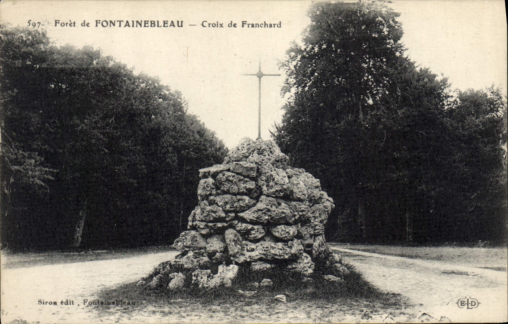 CPA Foret de Fontainebleau Croix de Franchard